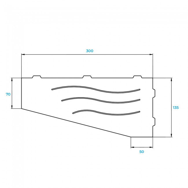 Полка в ванную комнату RGW MT-01W