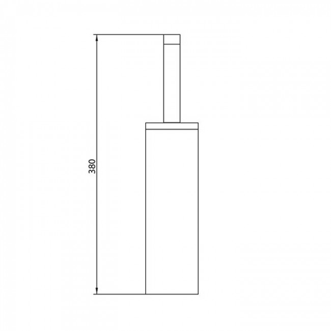 Ершик туалетный подвесной Bongio T Mix, цвет: золото 24к.