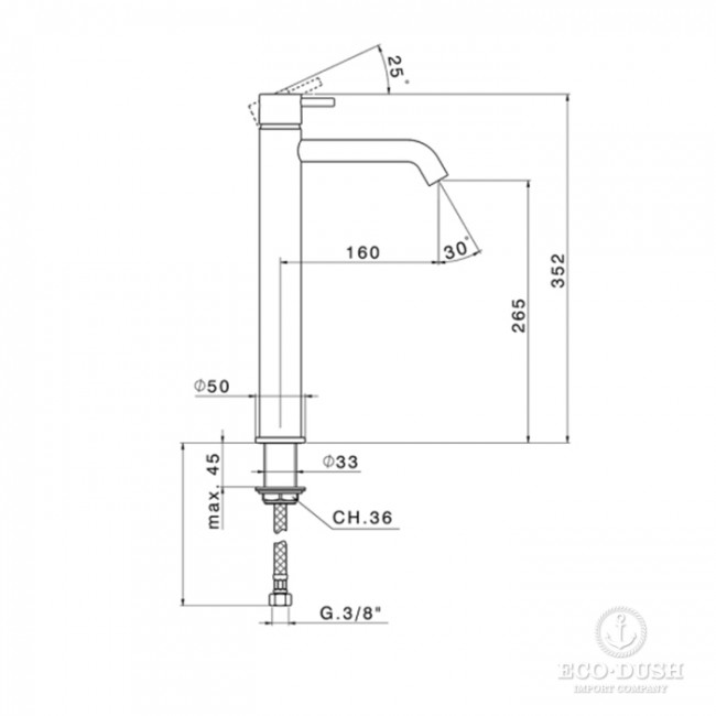 Cisal Less New Смеситель для раковины, высокий, h35.2см, излив 16см, цвет: черный матовый Cisal Less New Смеситель для раковины, высокий, h35.2см, излив 16см, цвет: черный матовый