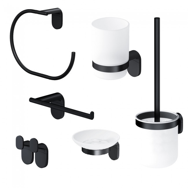 AM.PM AK840D2706B X-Joy набор аксессуаров для зоны красоты и туалета, черный