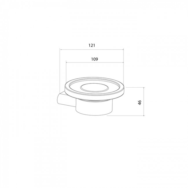 Мыльница IDDIS Petite нержавеющая сталь, хром матовый (PETSSSGi42)
