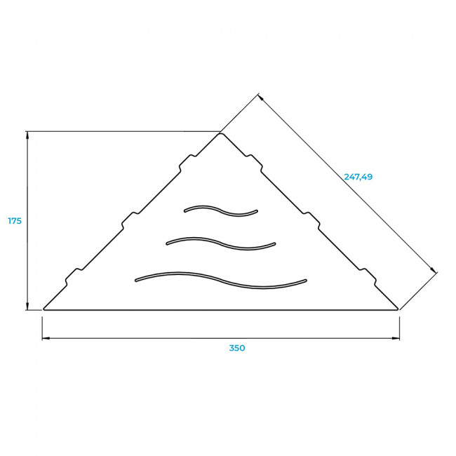 Полка в ванную комнату RGW MT-02B