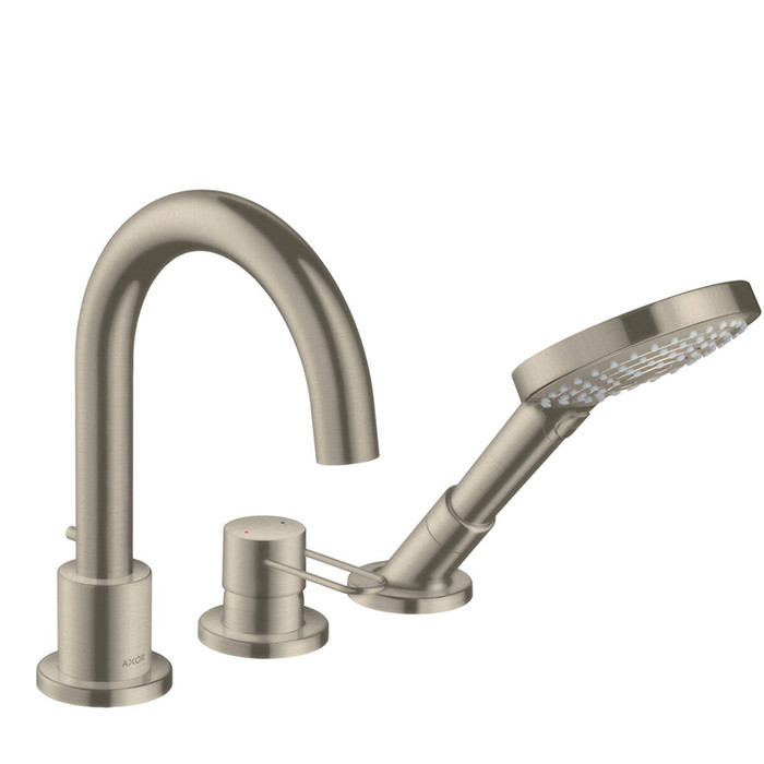 Axor Uno Смеситель на борт ванны, на 3 отв., с ручным душем, цвет ...