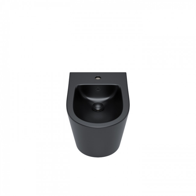 Комплект 2в1: подвесной унитаз и биде, чёрный матовый, Calipso, IDDIS, (CALR3BMi73)