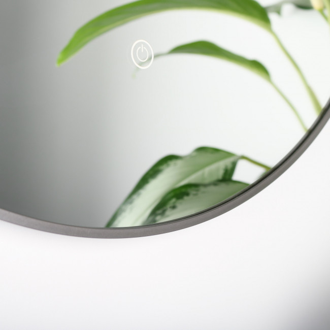 Зеркало FIXSEN с подсветкой LED круглое 80х80 см графит (FX-1080F) Зеркало FIXSEN с подсветкой LED круглое 80х80 см графит (FX-1080F)