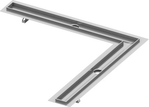 Угловой канал TECEdrainline с гидроизоляционной лентой Seal System, 1000 х 1000 611000