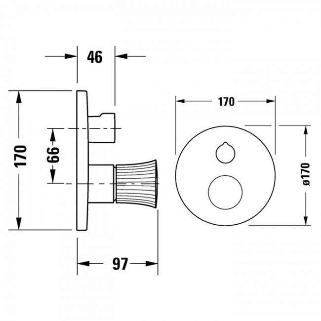 Duravit White Tulip Смеситель для ванны, встраиваемый, цвет: хром WT5210018010 Duravit White Tulip Смеситель для ванны, встраиваемый, цвет: хром WT5210018010