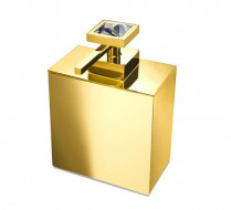 Дозатор для жидкого мыла Windisch Moonlight Square Gold Swarovski 90501OB (white)