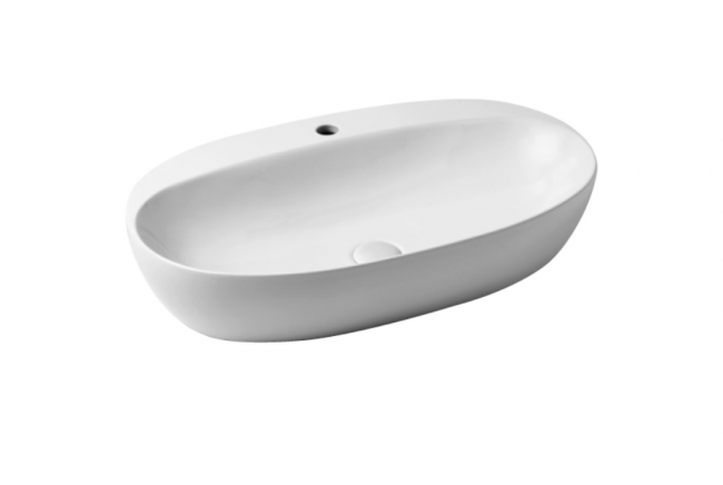 AZZURRA ELEGANCE Раковина 70х42 см, 1 отв., накладная, цвет: белый