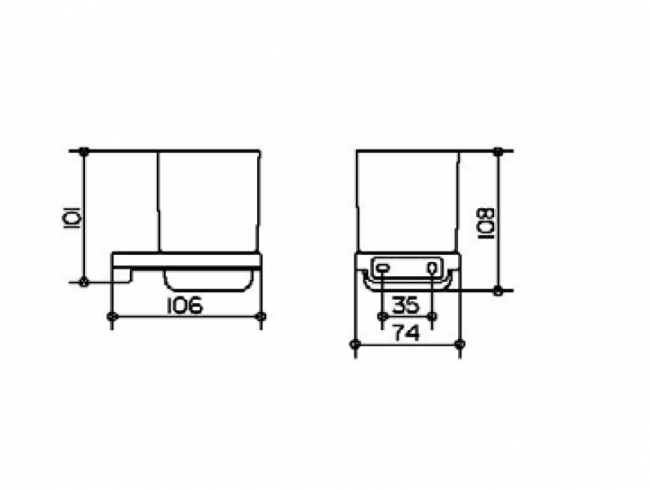 Стакан Keuco Industrie 14 41450 019000