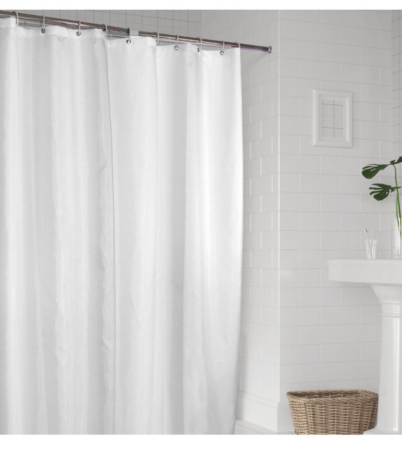 Шторка для ванной 180х200 Carnation Home Fashions Shine White SHI1820W