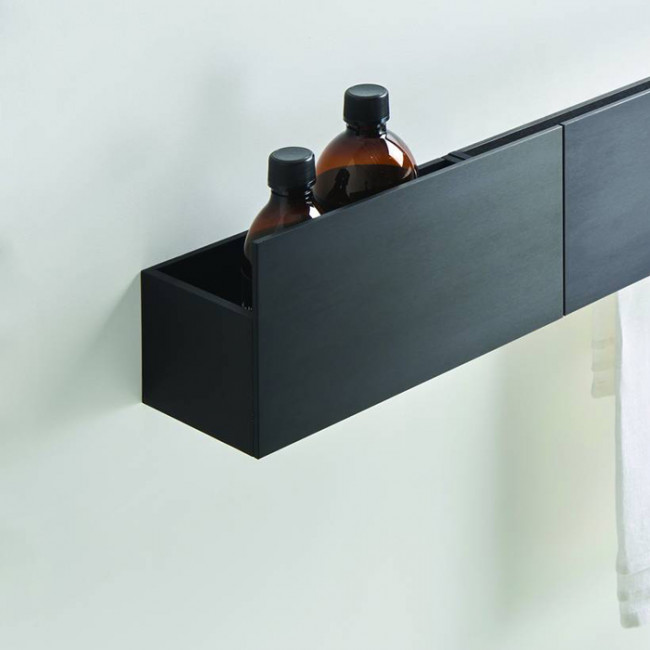 Agape Sen Двойной держатель т/б, подвесной, цвет: черный Agape Sen Двойной держатель т/б, подвесной, цвет: черный