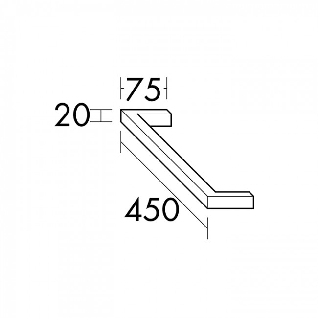 Burgbad Coco Полотенцедержатель для монтажа на тумбу, цвет: черный Burgbad Coco Полотенцедержатель для монтажа на тумбу, цвет: черный