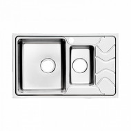 Мойка IDDIS Reeva S нержавеющая сталь шелк 1 1/2 чаша слева 780*480 (REE78SXi77)