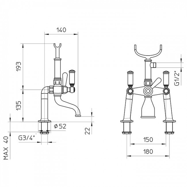 Bossini Z001106.021 Liberty Смеситель на борт ванной на 2 отв. с переключателем, лейка Liberty, шланг из латуни 150 см, цвет: золото Bossini Z001106.021 Liberty Смеситель на борт ванной на 2 отв. с переключателем, лейка Liberty, шланг из латуни 150 см, цвет: золото