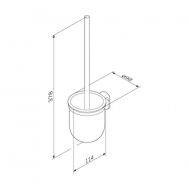 AM.PM A8433300 X-Joy, Стойка с туалетной щеткой