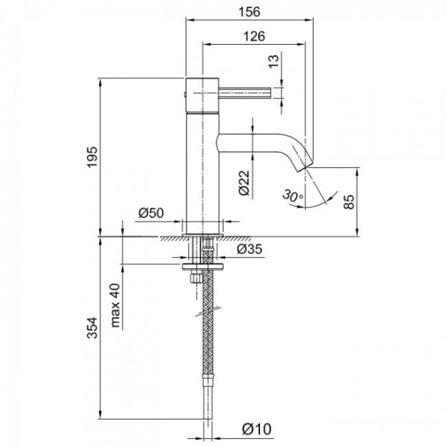 Fantini AF/21 Смеситель для раковины, 1 отв., излив: 126 мм, цвет: Matt British Gold PVD Fantini AF/21 Смеситель для раковины, 1 отв., излив: 126 мм, цвет: Matt British Gold PVD