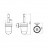 Ершик туалетный в комплекте с настенным держателем Emco Polo 0715 001 00