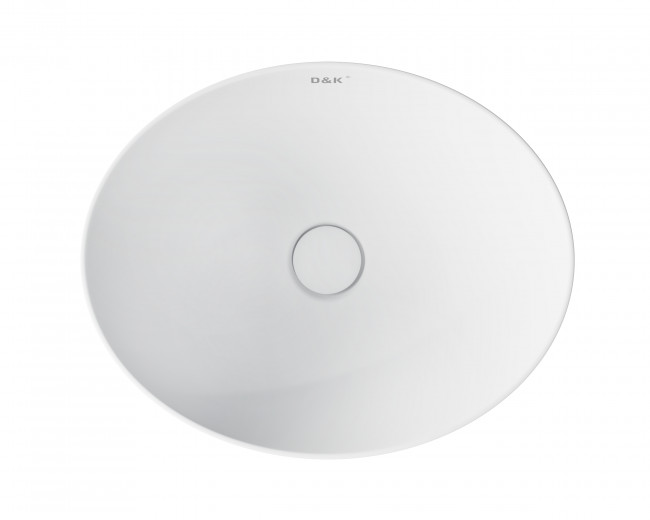 Раковина накладная DK Matrix 410*335*145мм, матовый белый (DT1390708)