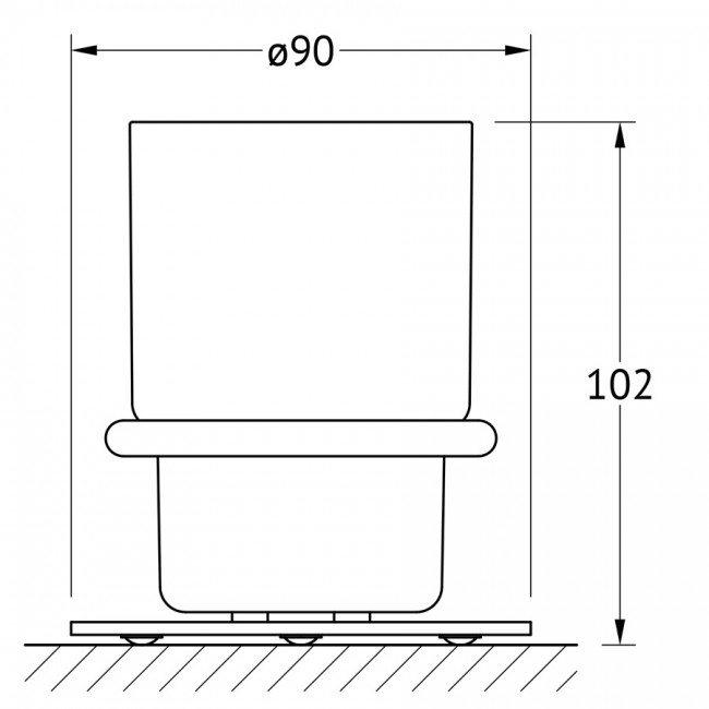 Стакан настольный Artwelle Universell AWE 001