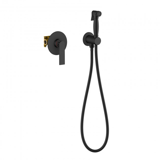 Смеситель встроенный с гигиеническим душем Timo Anni (2789/03SM) черный Смеситель встроенный с гигиеническим душем Timo Anni (2789/03SM) черный