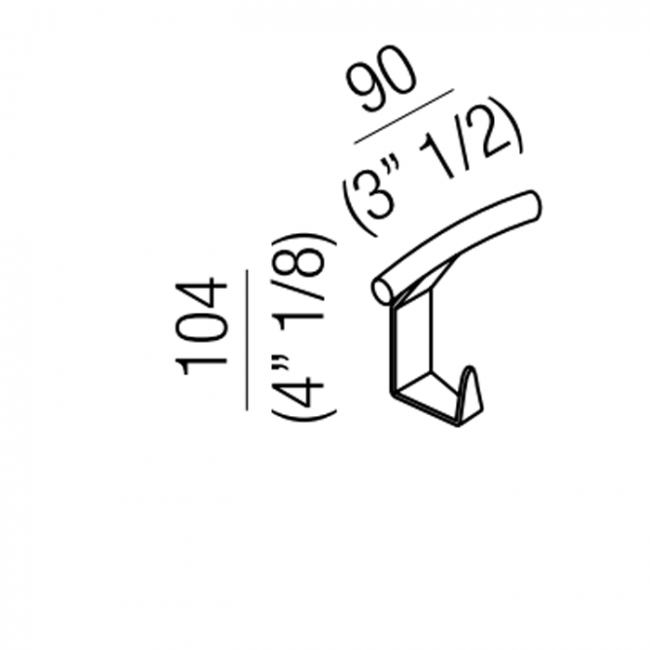 Agape Memory Крючок, подвесной, цвет: глянец Agape Memory Крючок, подвесной, цвет: глянец