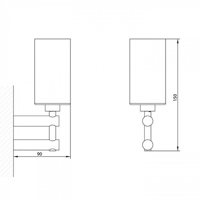 Стакан подвесной Bongio T Mix, цвет: золото 24к.
