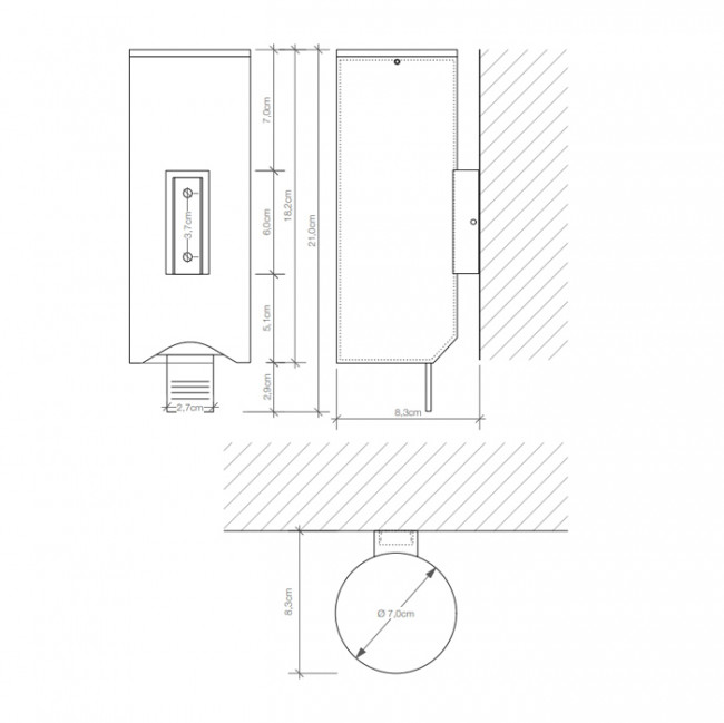 Decor Walther DW 280 Дозатор для мыла, подвесной, цвет: хром