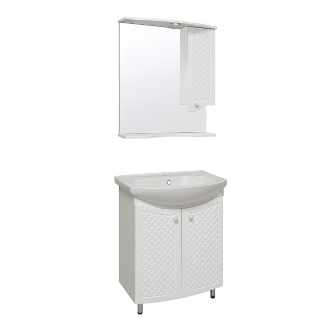 Зеркальный шкаф Runo правый Милано 65 (УТ000002097) Зеркальный шкаф Runo правый Милано 65 (УТ000002097)