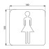 Emco System2 Дверная табличка "женская", подвесной, цвет: хром