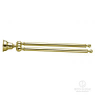 HUBER Croisette Полотенцедержатель двойной 38.6см, цвет: золото