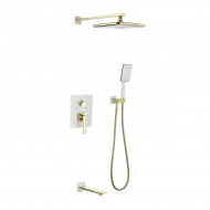 Смеситель Lemark для ванны и душа, встраиваемый  Mista (LM6422WG)