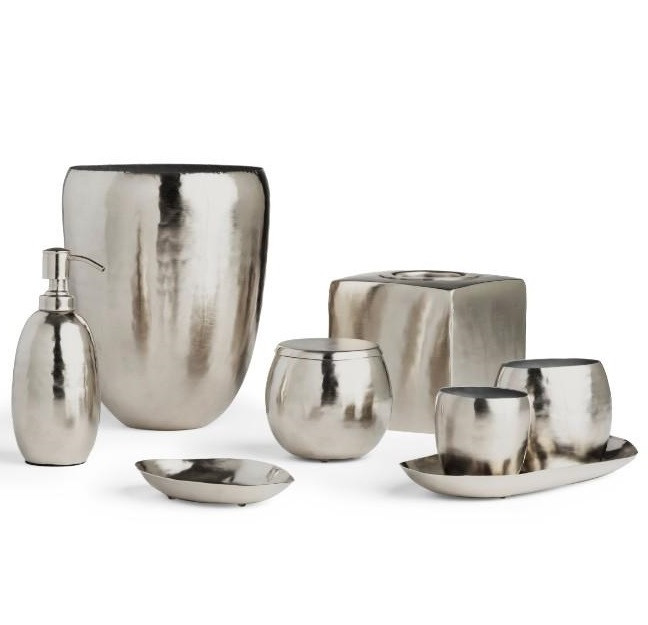 Стакан для зубных щеток Kassatex Nile Silver ANL-TBH-SLV