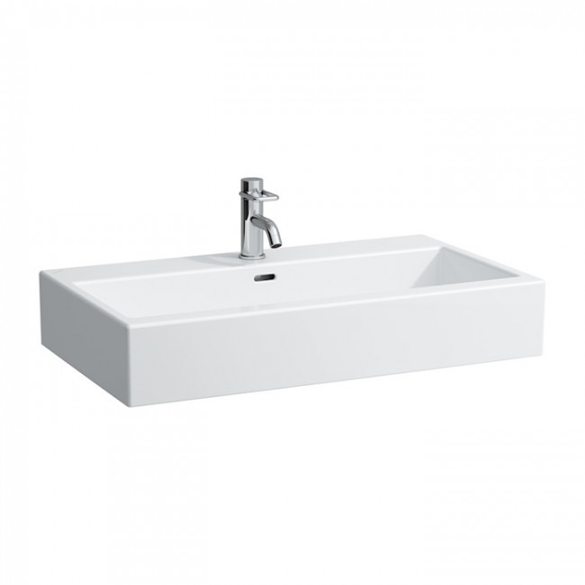 Laufen Living City Раковина 80х46х14 см, 1 отв., цвет: белый 8.1743.6.000.104.1