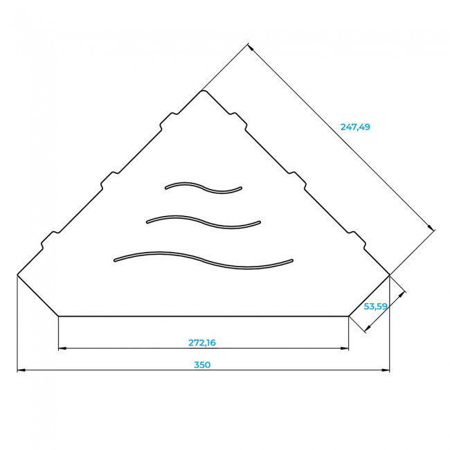 Полка в ванную комнату RGW MT-03W