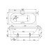 Bette Form 2020 Ванна 150х70х42 см, с шумоизоляцией, BetteGlasur® Plus, антислип, цвет: белый