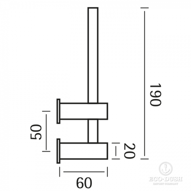 CISAL Xion Держатель для запасного рулона, подвесной, цвет: нержавеющая сталь CISAL Xion Держатель для запасного рулона, подвесной, цвет: нержавеющая сталь