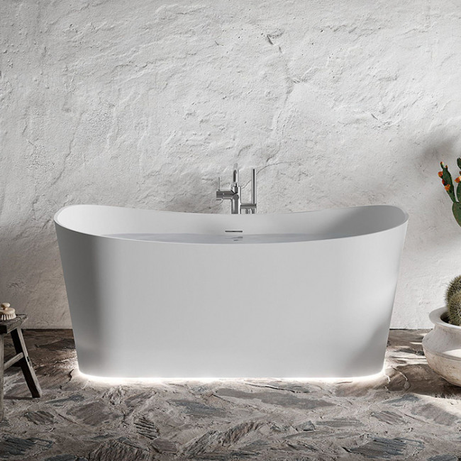 Novellini Ship Ванна отдельностоящая 160х70х62см., с донным клапаном click-clack, novotech, цвет: белый матовый