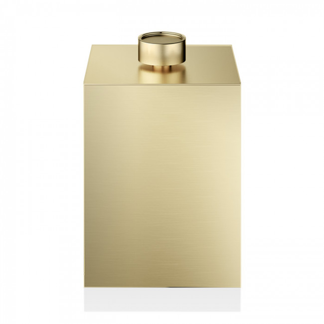Decor Walther DW 76 Корзина для бумаги 17x17x27см, с крышкой, напольная, цвет: золото матовое