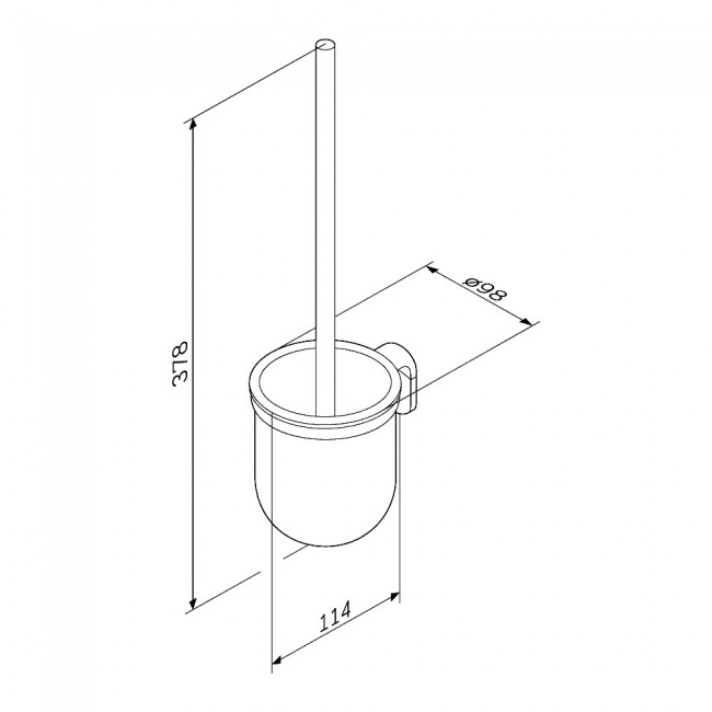 AM.PM A8433322 X-Joy, Стойка с туалетной щеткой