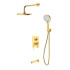 Душевая система для ванны и душа DQ Bonn встраиваемая с изливом мат.золото (DA1705607)