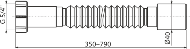 Alcaplast A730 Гибкое соединение 5/4"?40 пластмасса Alcaplast A730 Гибкое соединение 5/4"?40 пластмасса