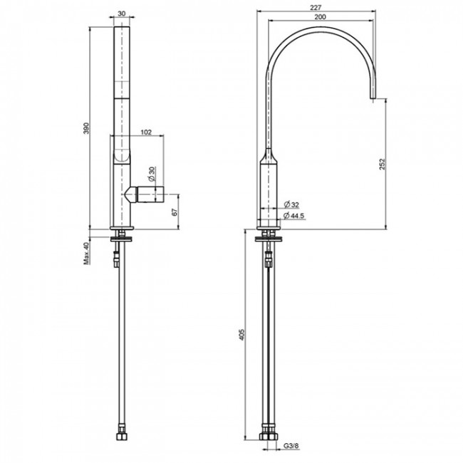 Carlo Frattini Kitchen Кухоный смеситель Nomos, цвет: хром Carlo Frattini Kitchen Кухоный смеситель Nomos, цвет: хром