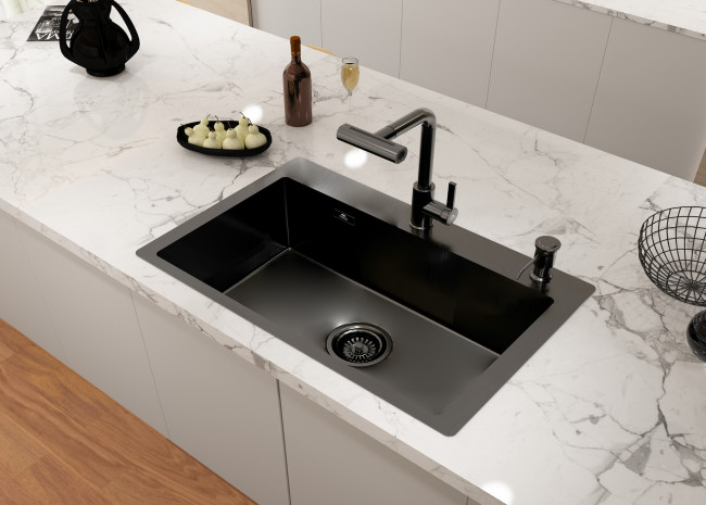 Кухонная мойка FASHUN графит  (29M Комплект AS6845-17)