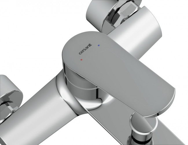 Комплект Cersanit FLAVIS 3 в 1 смеситель для ванны FLAVIS смеситель для раковины FLAVIS душевая стойка VIBE (64508)