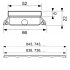 TECEdrainlinе Стеклянная панель, 1500 мм, белая 601591