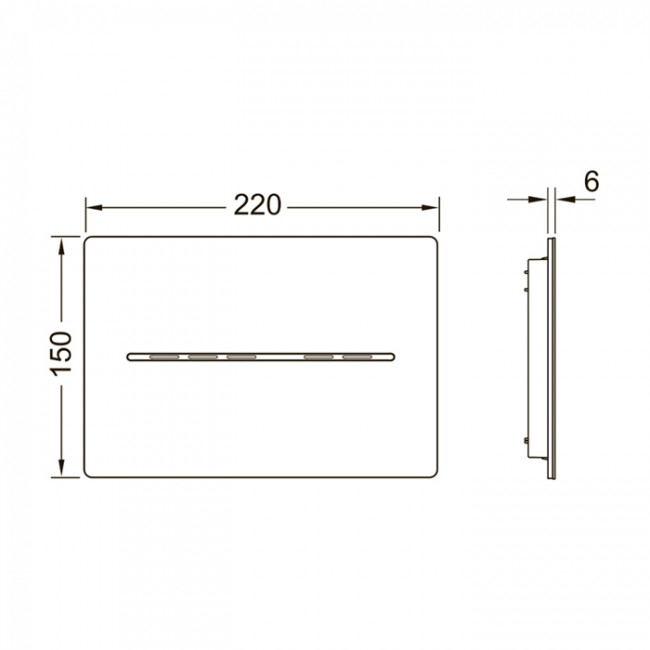 TECEsolid Металическая панель смыва для унитаза TECEsolid с бесконтактной активацией, батарея 12 В, хром глянцевый TECEsolid Металическая панель смыва для унитаза TECEsolid с бесконтактной активацией, батарея 12 В, хром глянцевый
