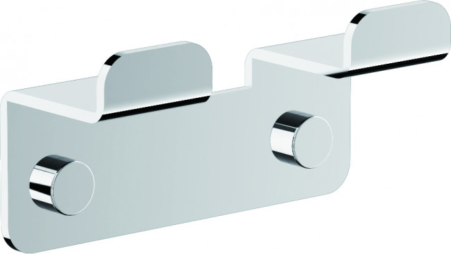 Планка с 2-мя крючками BELZ цвет: хром (B9002) Планка с 2-мя крючками BELZ цвет: хром (B9002)