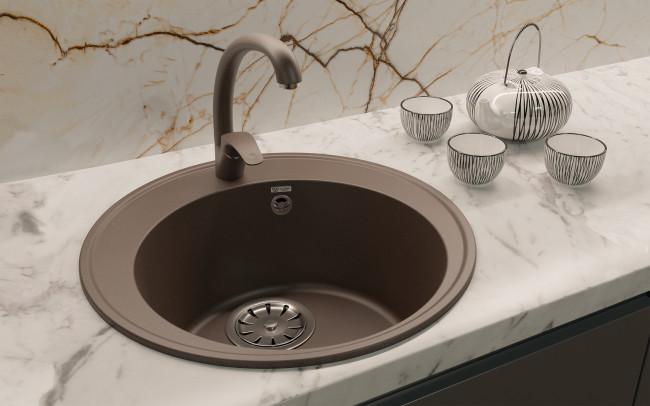 Мойка ULGRAN Quartz уголь (Nora 485-07)