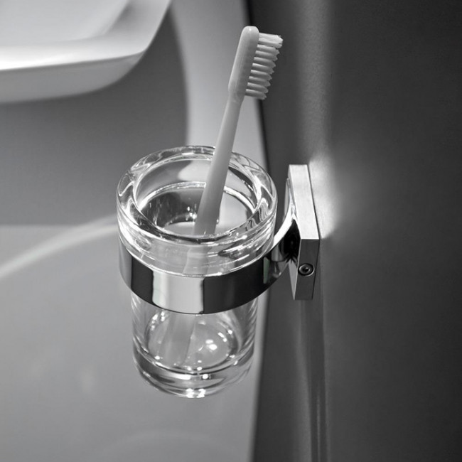 Bertocci Es Стакан подвесной , стекло, держатель цвет:хром